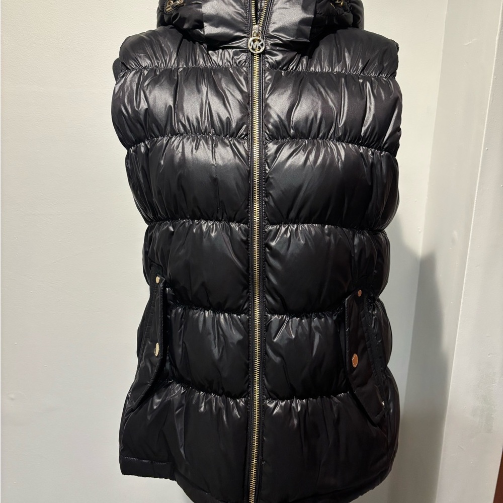 MK Black Puffer Vest